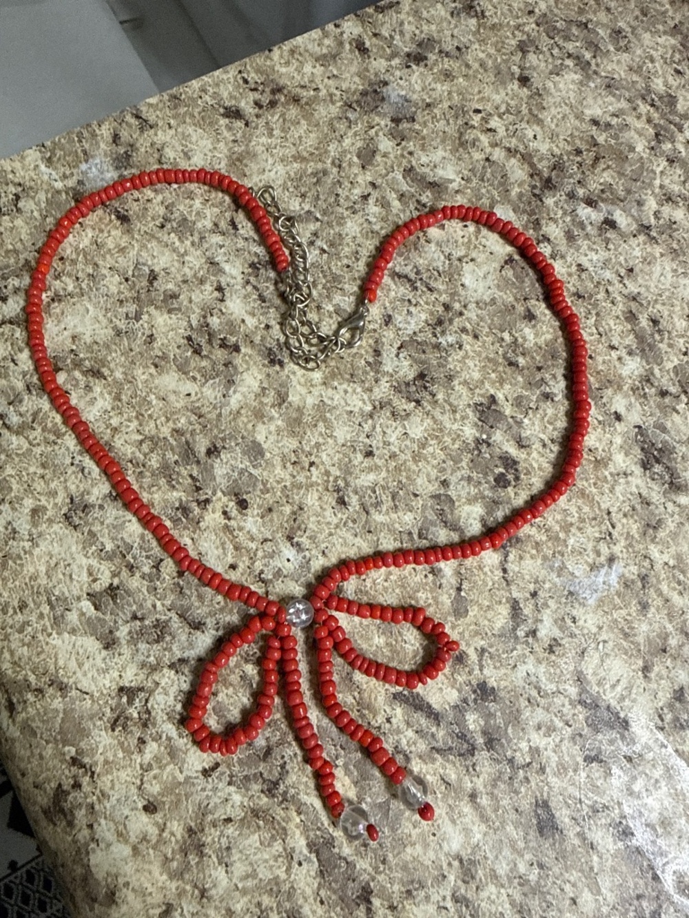 Cute Vintage bow necklace